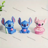Cute Stitch With Cake pen topper