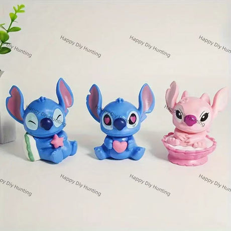 Cute Stitch With Cake pen topper