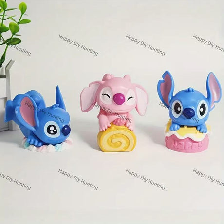 Cute Stitch With Cake pen topper