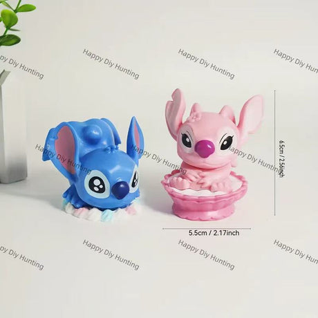 Cute Stitch With Cake pen topper