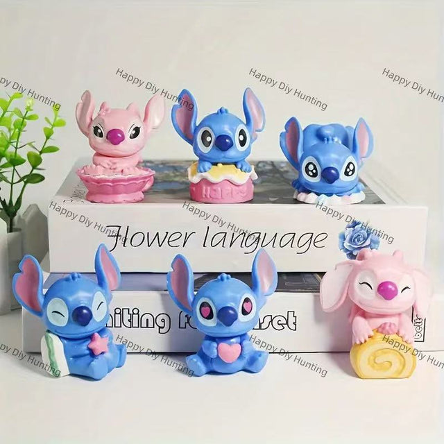 Cute Stitch With Cake pen topper(No Hole)