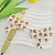 Bow-shaped silicone focal beads featuring a cute cartoon little mouse design. Soft, durable, and flexible, perfect for beadable pens, keychains, and handmade crafts.