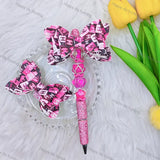 Colorful Printed Bow Fancy CC Designer Beads