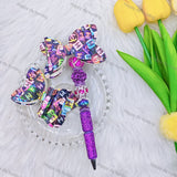 Colorful Printed Bow Fancy CC Designer Beads
