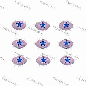 Dallas Cowboys silicone focal beads wholesale for beadable pens DIY NFL crafts