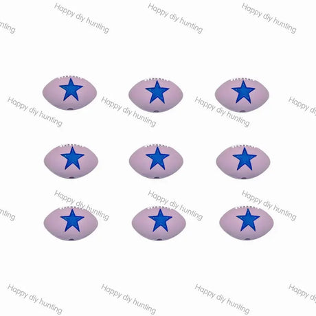 Dallas Cowboys silicone focal beads wholesale for beadable pens DIY NFL crafts