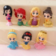 Complete set of 6 Disney princess figurine pen toppers: Cinderella, Aurora, Snow White, Rapunzel, Ariel, Belle, wholesale DIY bead craft supplies for beadable pens