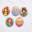 Disney Cartoon Princess Printed Acrylic Beads for DIY Beadable Pens & Jewelry
