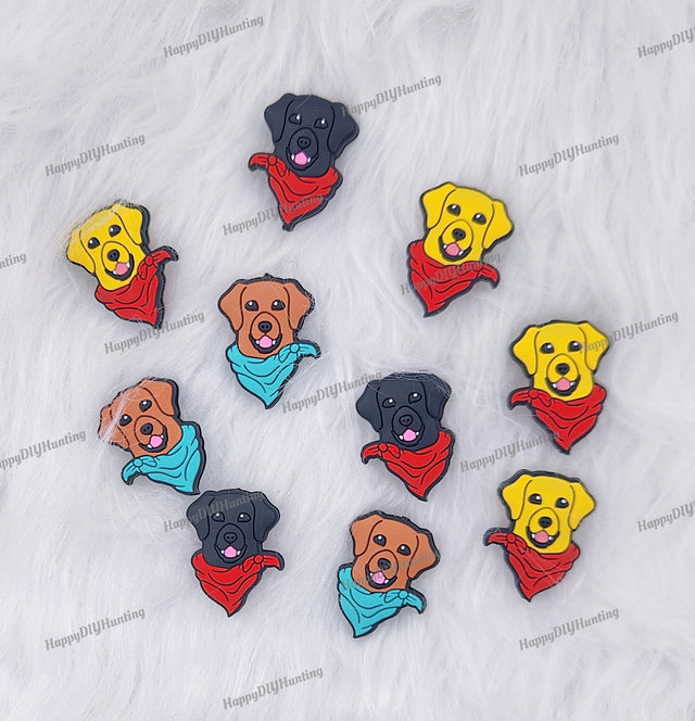 Dog Animal Silicone Focal Beads