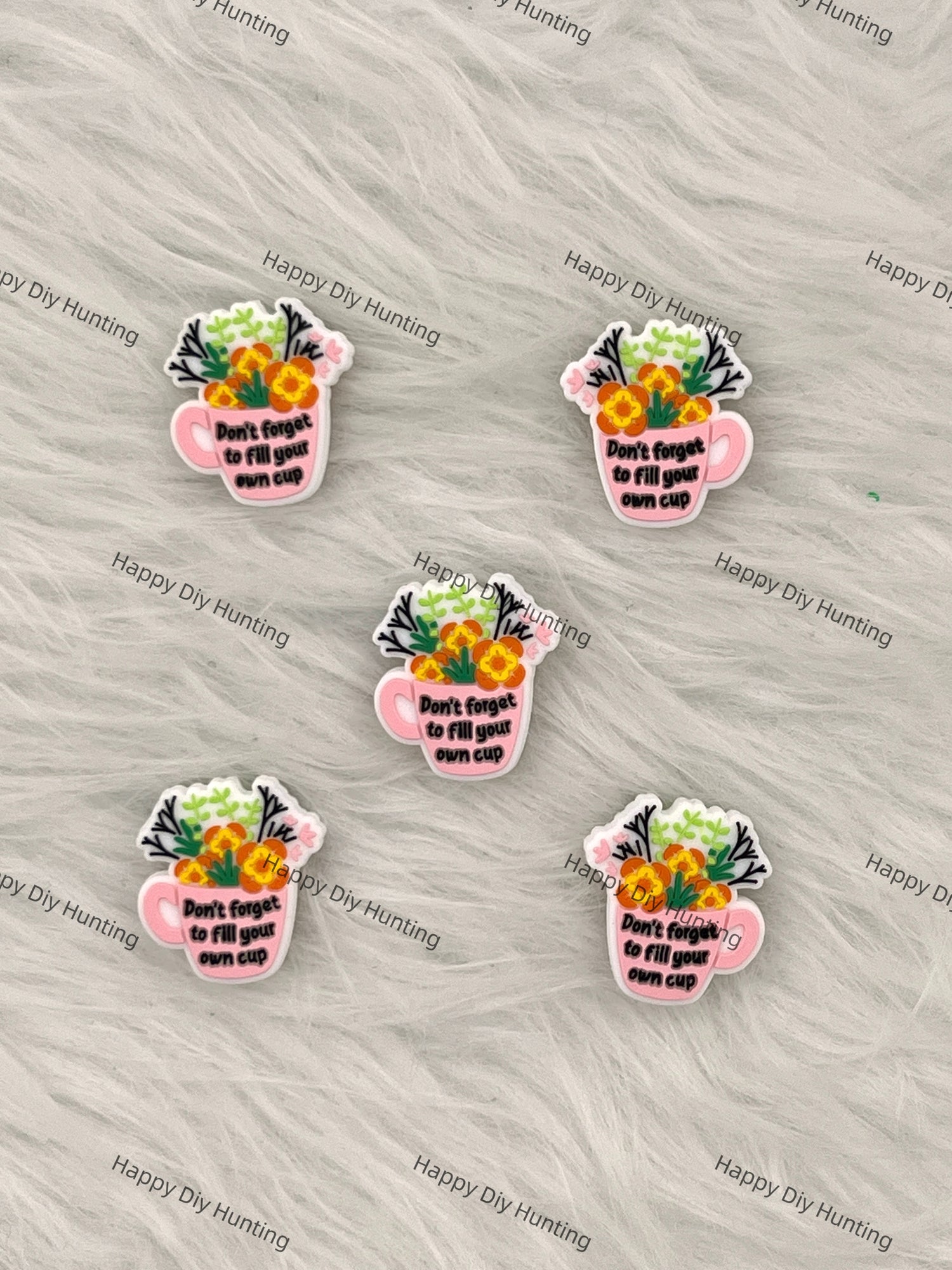 Don't Forget To Fill Your Own Cup Silicone Focal Beads Wholesale, Silicone focal beads for pens