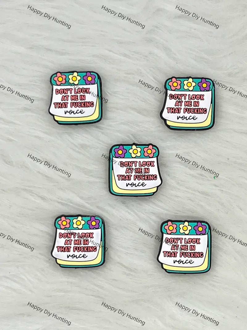 Don’t Look At Me In That Tone Silicone Focal Beads Wholesale for Pen DIY