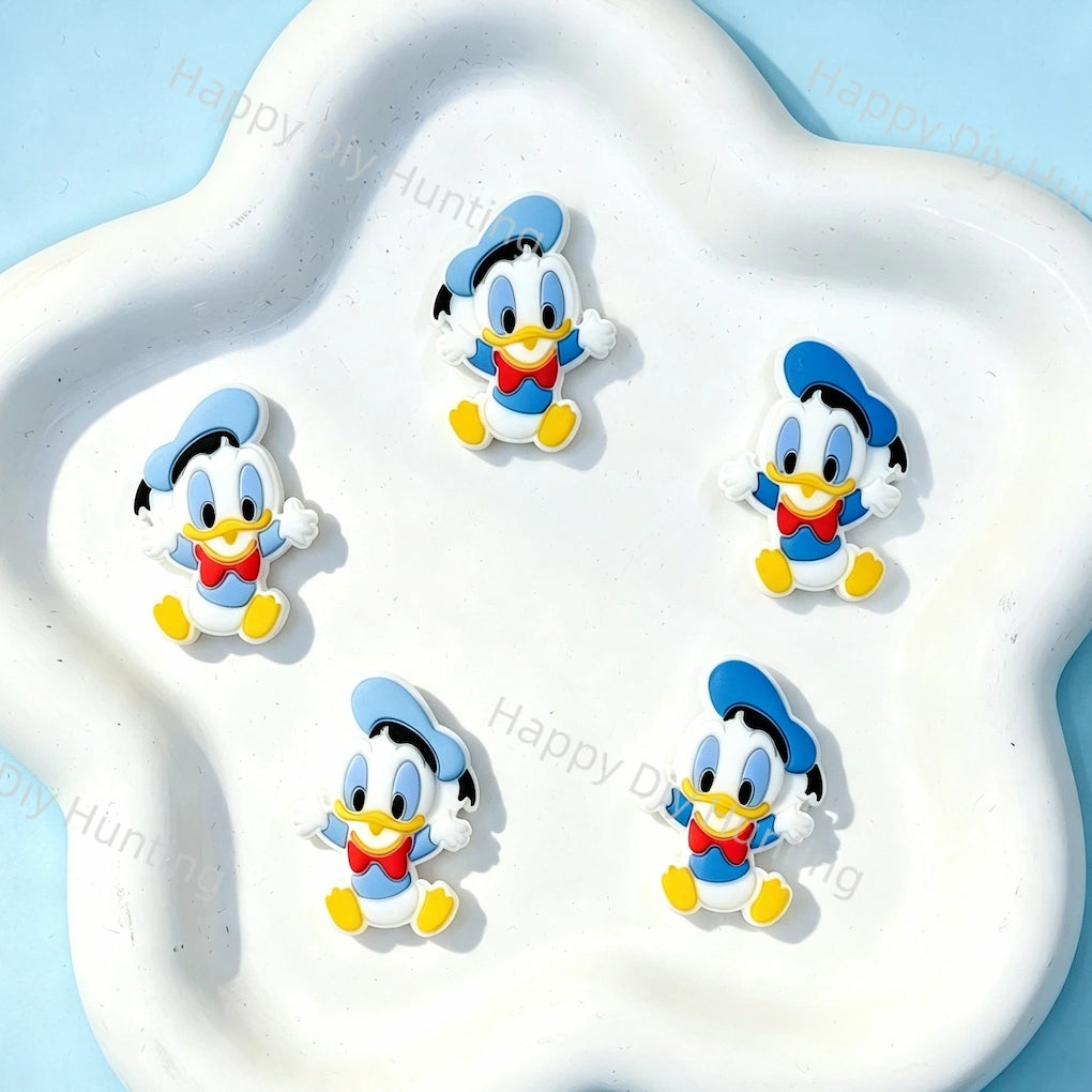 Donald Duck With Blue Hat Silicone Focal Beads For DIY Beadable Pens