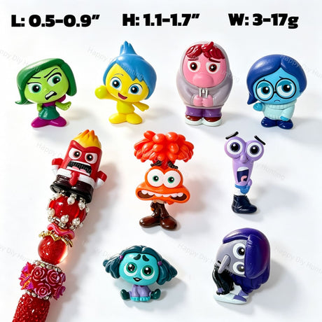Emotion Character No‑Hole Pen Toppers For DIY Beadable Pens
