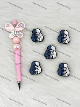 Handmade Beadable Pen with Bold Women Quote Silicone Beads