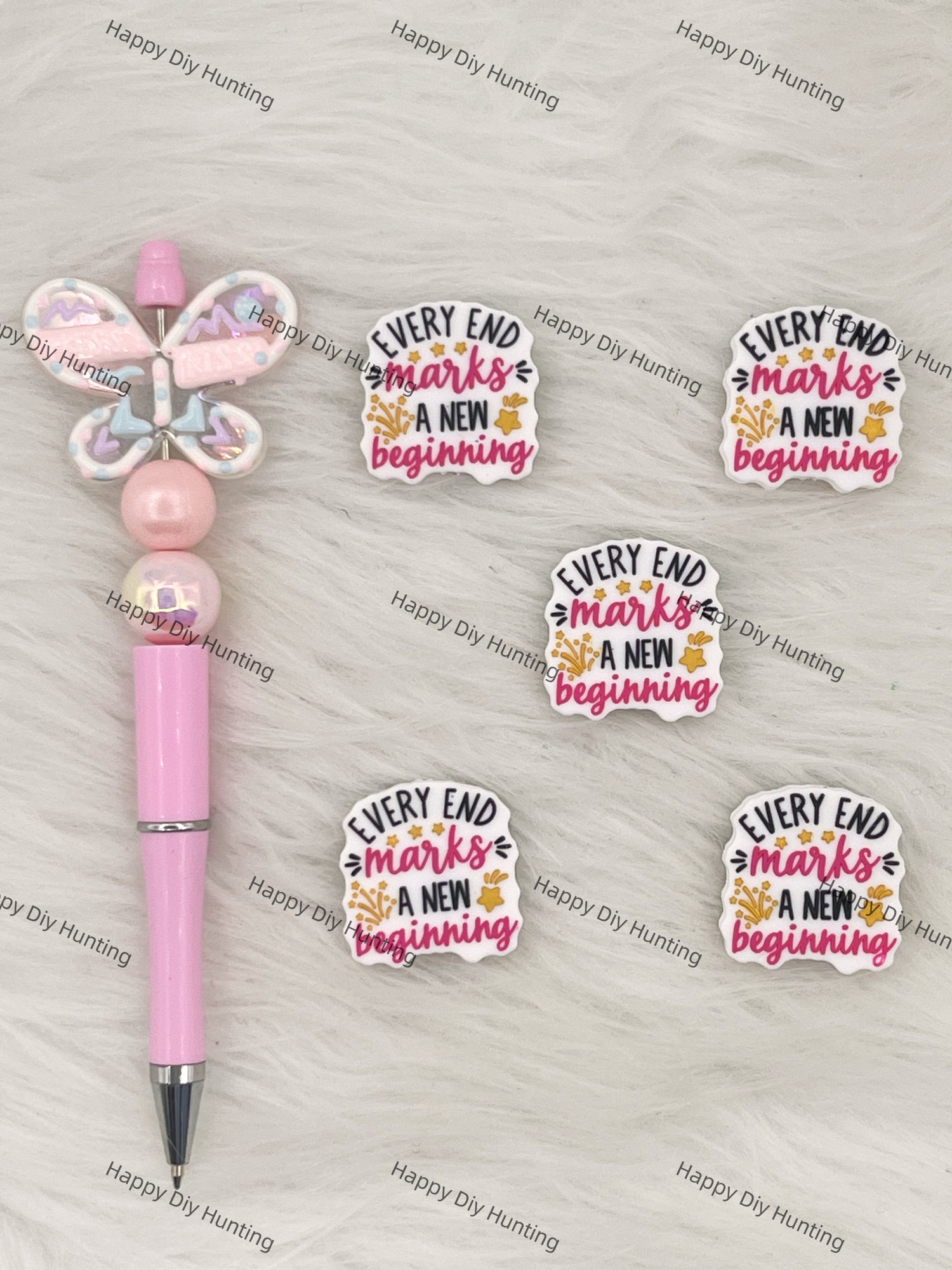 Eevry End Marks A New Beginning Silicone Focal Beads Wholesale, silicone focal beads for pens