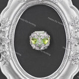 Silver Butterfly Rhinestone Heart Fancy Beads For DIY Beadable Pens