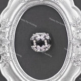 Silver Butterfly Rhinestone Heart Fancy Beads For DIY Beadable Pens