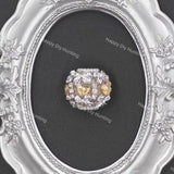Silver Butterfly Rhinestone Heart Fancy Beads For DIY Beadable Pens