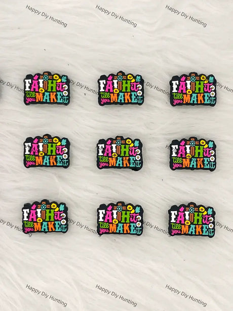Faith It Till You Make It Silicone Focal Beads Wholesale for Pen DIY