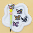 Floral butterfly silicone focal beads for beadable pen DIY craft