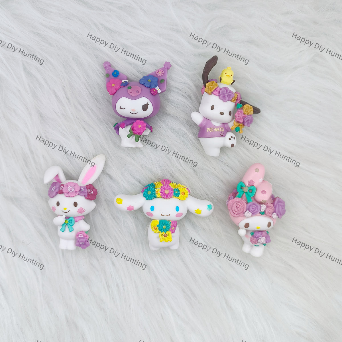 Flower-themed Sansan Family Series Pen Topper(No Hole)