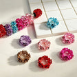 	Flower rhinestone metal bead caps and spacer findings designed to fit 18mm beads. Sturdy, shiny, and elegant, perfect for beadable pens, keychains, and handmade crafts.