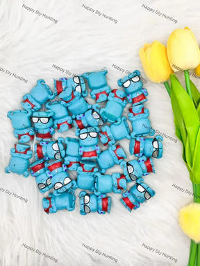Sulley Doorables pen topper for DIY beadable pen crafts and handmade stationery making