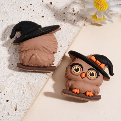 Food-grade, non-toxic wizard owl silicone beads bulk diy craft making