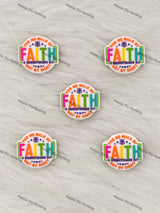 For We Walk By Faith 2 Corinthians 5:7 Not By Sight Silicone Focal Beads Wholesale, silicone focal beads for pens