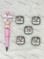 Handmade Beadable Pen with Funny Sassy Silicone Beads