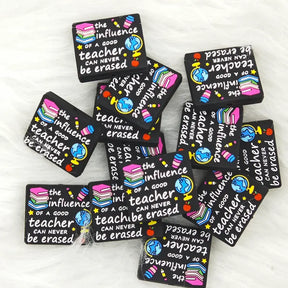 Good Teacher Quote Silicone Focals for Inspirational Beadable Pen Craft
