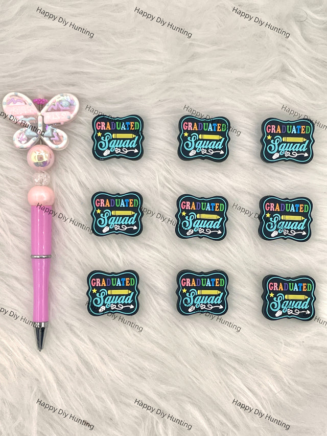 Graduated Squad Silicone Focal Beads Wholesale, silicone focal beads for pens