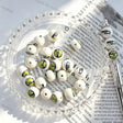 Glossy Milky White Green Blue Bird Head Football Graphic Print Large Hole Acrylic Beads For DIY Beadable Pen Craft Wholesale