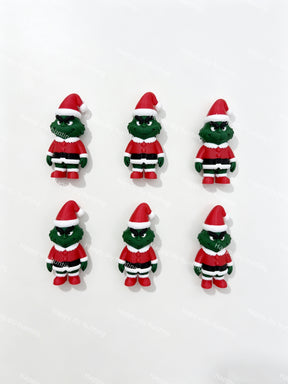 Grinch Green Christmas Monster 3D Pen Topper No Hole for DIY Beadable Pens Wholesale