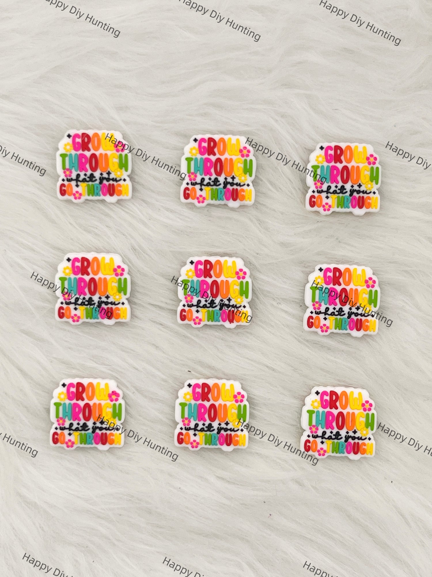 Grow Through What You Go Through Silicone Focal Beads Wholesale, silicone focal beads for pens