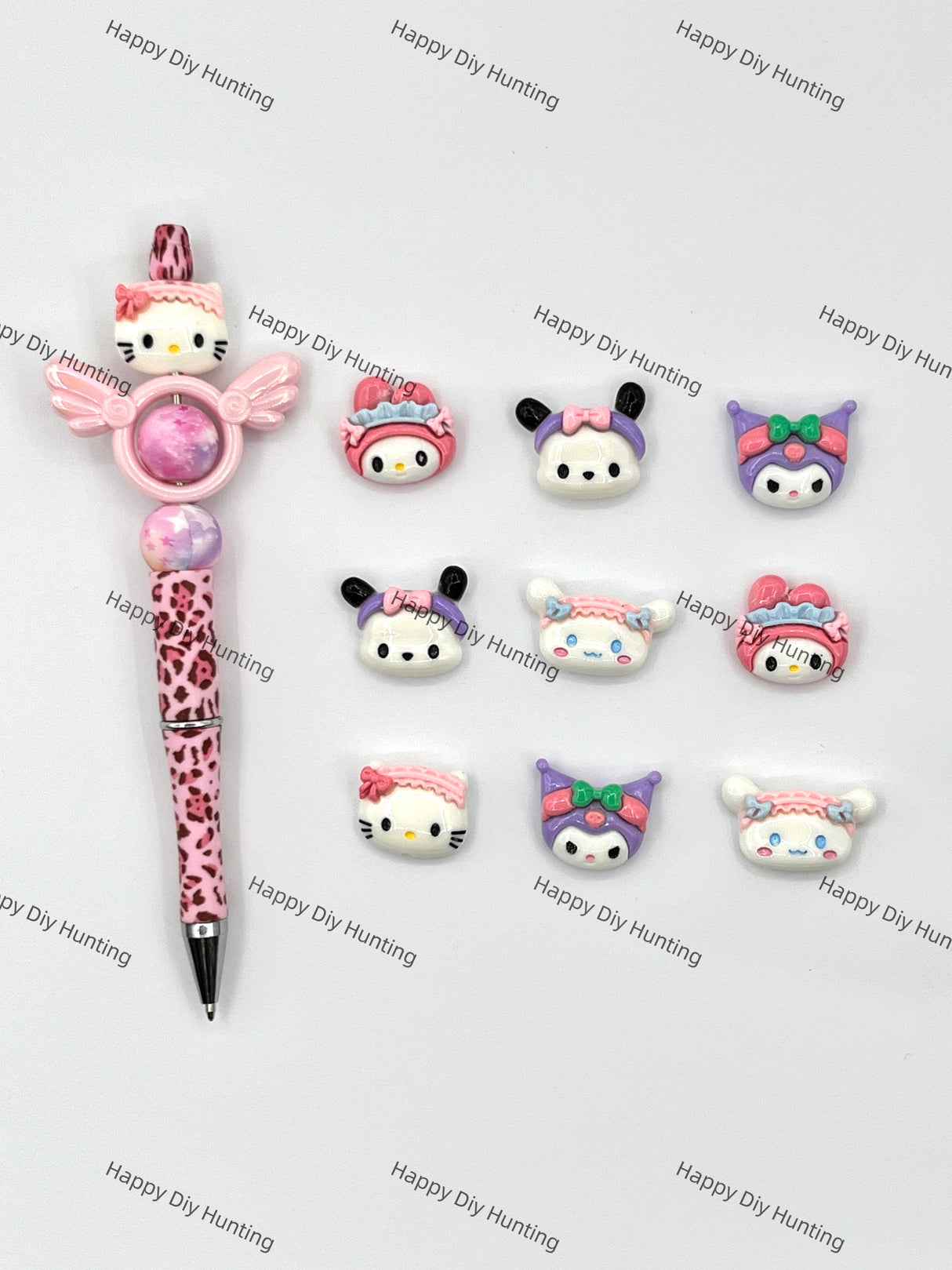 HK and Friedns Head Acrylic  Beads DIY Charms
