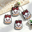 Halloween Clown Pumpkin Bow Silicone Focal Beads for beadable pen & keychain DIY crafts