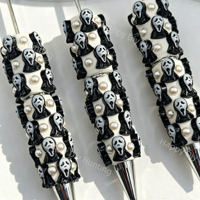 Halloween Ghost‑Face Beadable Pens Wholesale,Matches All Focal Beads & Pen Toppers