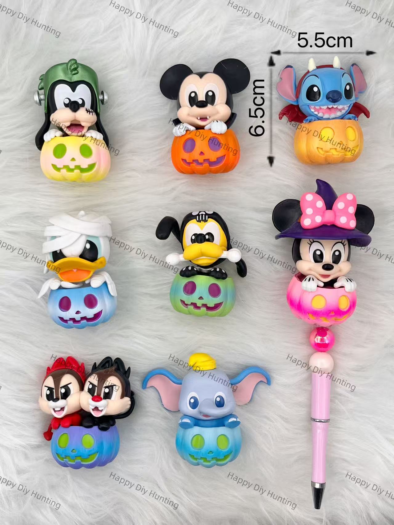 Halloween Stitch and his friends Pen topper