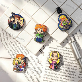 halloween witch sisters printed acrylic focal beads for beadable pen diy craft supplies wholesale