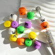 	Silicone focal beads featuring a Halloween pumpkin jar with a spooky face print design. Soft, durable, and flexible, perfect for beadable pens, keychains, and handmade holiday crafts.