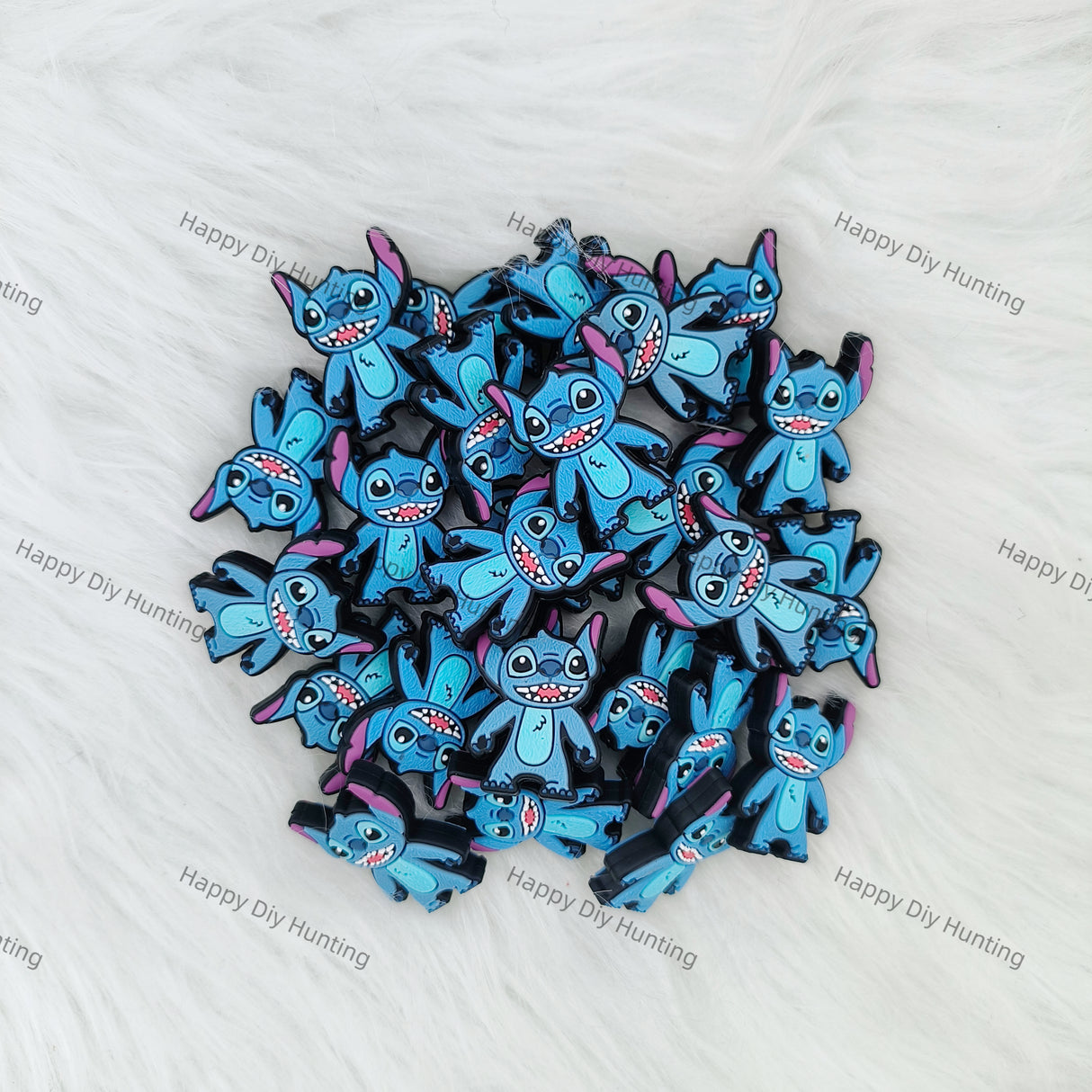 Happy Standing Stitch Silicone Focal Beads Wholesale, silicone focal beads for pens