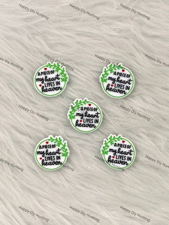 Heart Letter Quote Silicone Focal Beads for DIY Beadable Pen Making