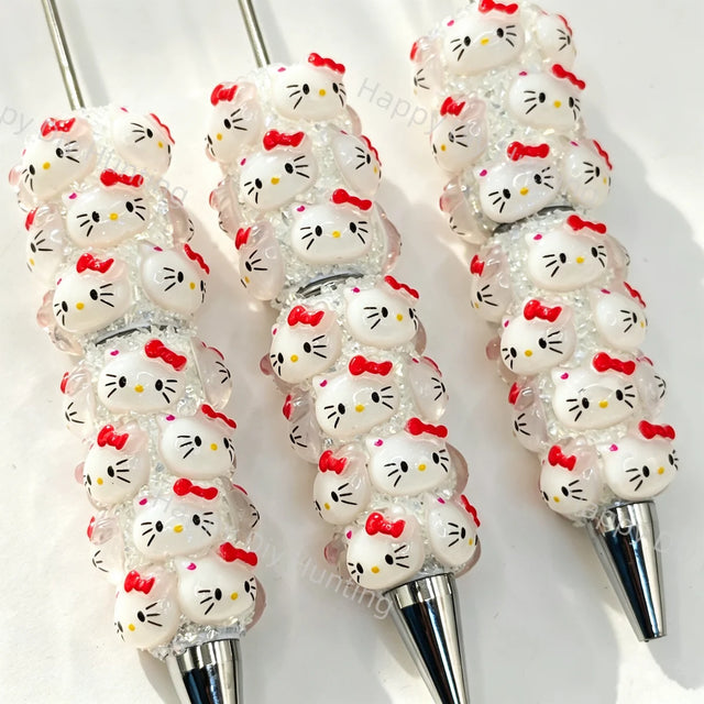 Hello Kitty Beadable Pens Wholesale, Matches All Focal Beads & Pen Toppers