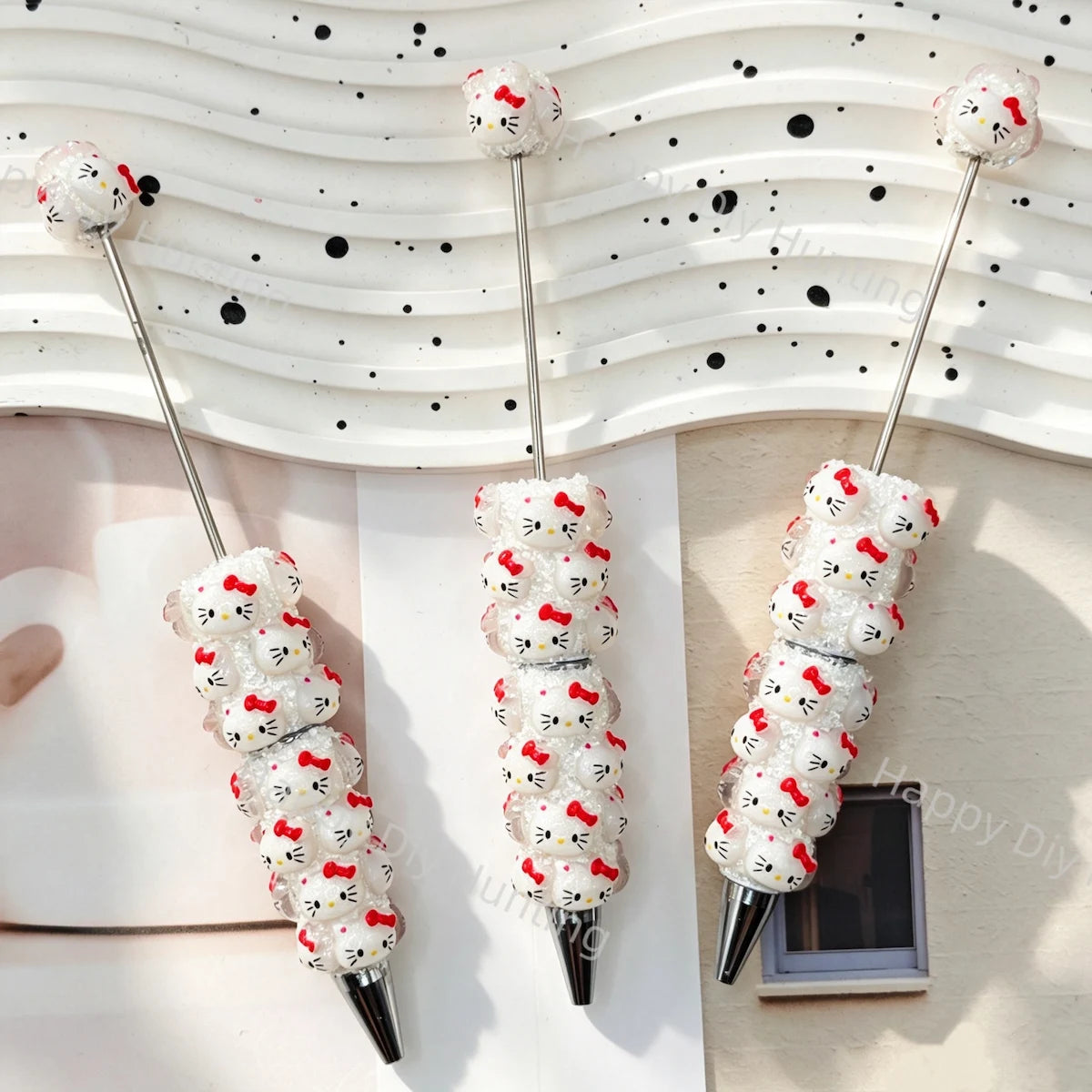 Hello Kitty Beadable Pens Wholesale, Matches All Focal Beads & Pen Toppers1