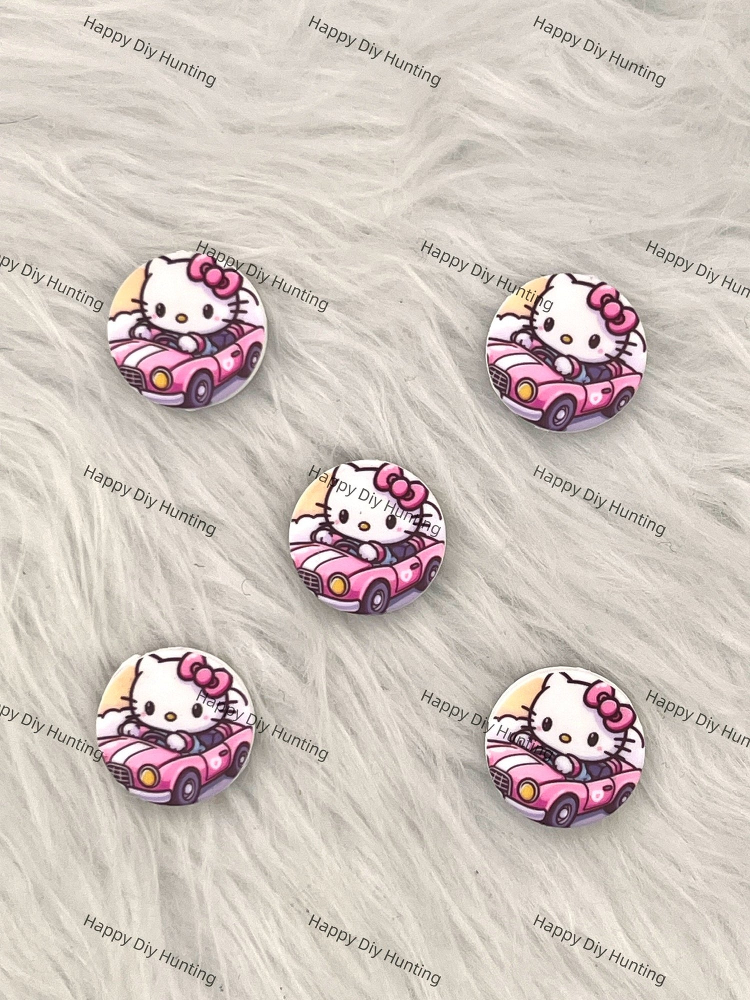 Hello Kitty In The Car Silicone Focal Beads Wholesale, silicone focal beads for pens