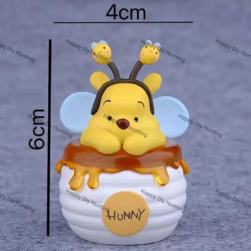 Honey Pot Cartoon Figurine Pen Topper for Kawaii Stationery & Beadable Pen Decor