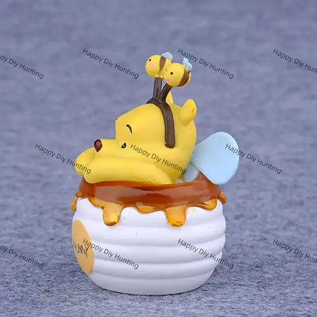 Honey Pot Figurine Pen Top for Handmade Craft Decoration