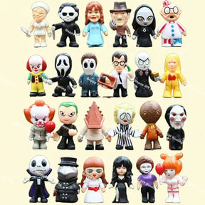 Horror Characters Doll PVC Pen Topper Set for DIY Gothic Bead Accessories Craft
