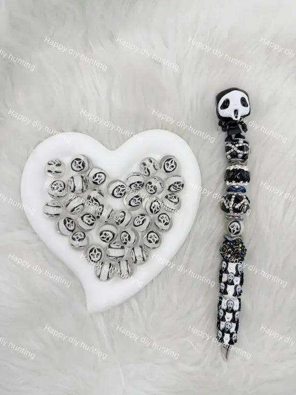 DIY Matching Combination of Themed Acrylic Beads & Handmade Beadable Pens